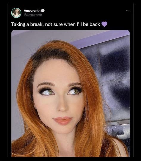 Amouranth Says Shes Taking Break From Twitch Streaming:。